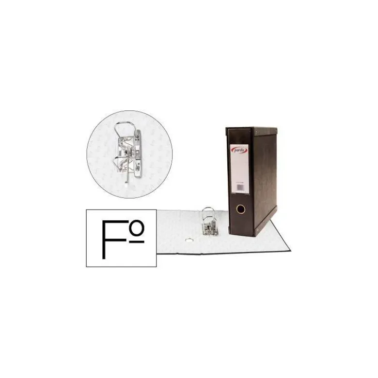 Archivador palanca Pardo folio carton forrado