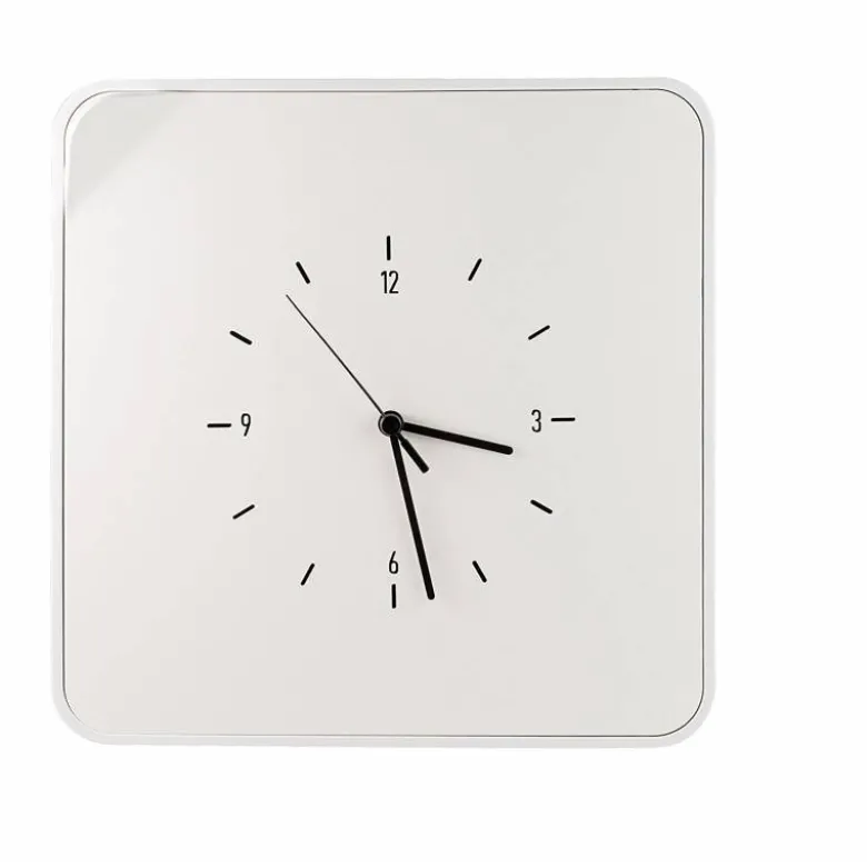 Armario portallaves plástico Paperflow con reloj 12 llaves 320x320x60 mm Blanco