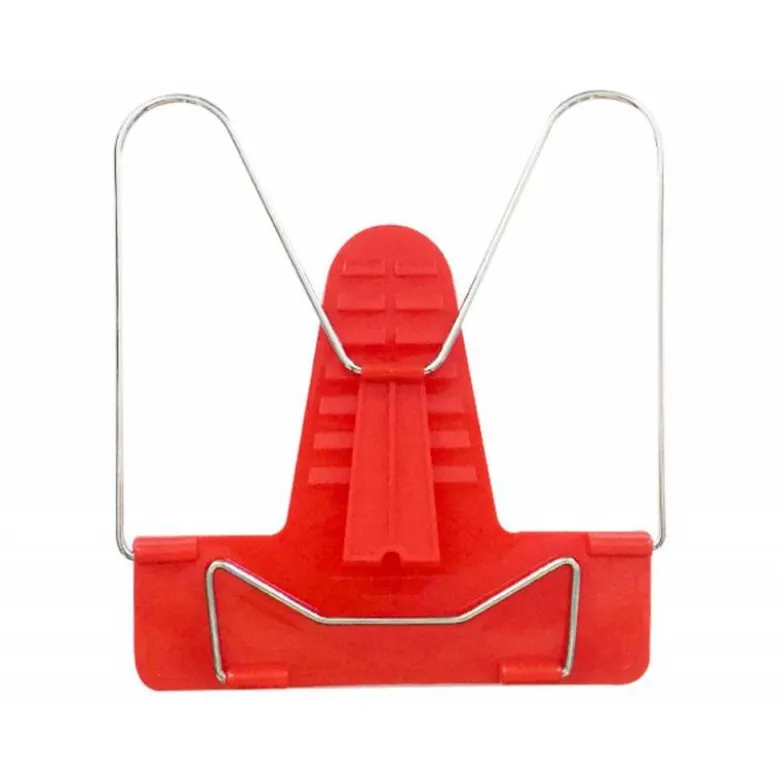 ATRIL LIDERPAPEL BASE PLASTICO ANGULO AJUSTABLE SOPORTE PARTE POSTERIOR 190X215 MM COLOR ROJO