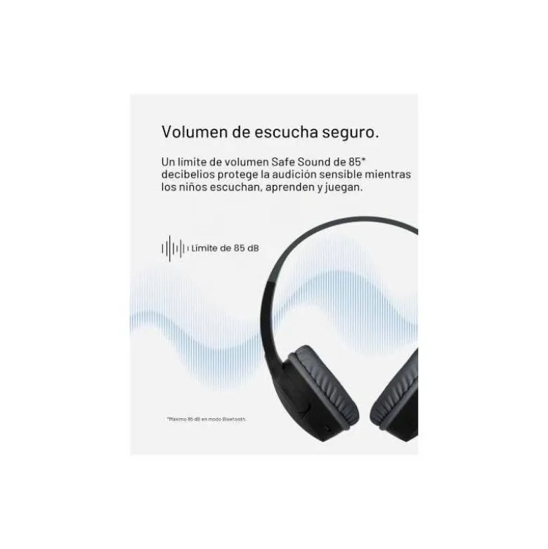 AURICULAR BELKIN AUD002BTBK SOUNDFORM MINI KIDS BT COLOR NEGRO