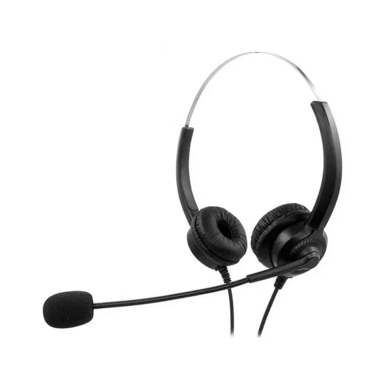 AURICULAR MEDIARANGE BIAURAL DIADEMA CON MICROFONO CABLE 2 MT