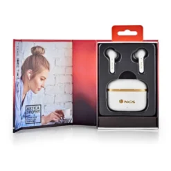 AURICULAR NGS ARTICA TROPHY INALAMBRICO ALCANCE 10 M BASE DE CARGA CONTROL TACTIL AUTONOMIA 20 HORAS USB-C