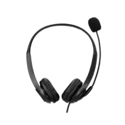 AURICULAR Q-CONNECT BIAURAL DIADEMA CON MICROFONO Y CONTROL DE VOLUMEN CONEXION USB COLOR NEGRO