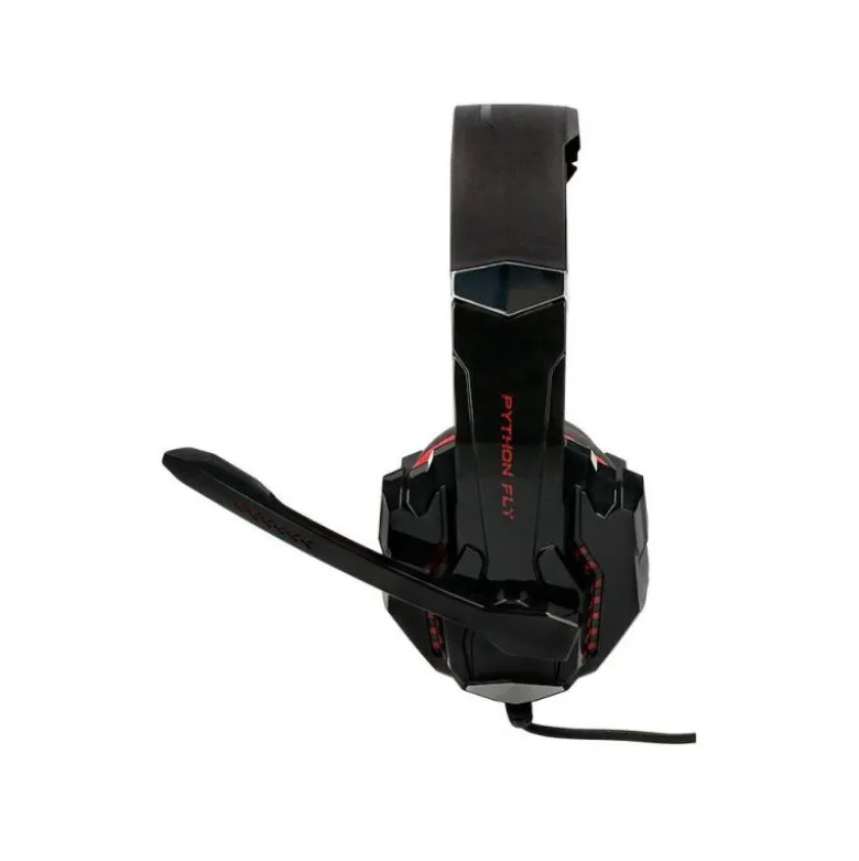 AURICULAR Q-CONNECT GAMING CON MICROFONO AJUSTABLE E ILUMINACION LED COLOR NEGRO