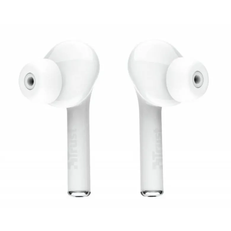 AURICULAR TRUST NIKA INALAMBRICO BLUETOOTH CON ESTUCHE DE CARGA COLOR BLANCO