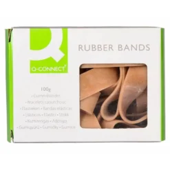 BANDAS ELASTICAS Q-CONNECT 100 GR 120X10 MM NUMERO 12