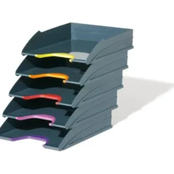 Bandeja de sobremesa Durable plastico 255x55x330mm color gris