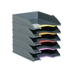 Bandeja de sobremesa Durable plastico 255x55x330mm color gris