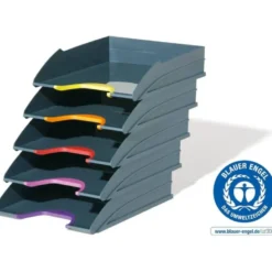 Bandeja de sobremesa Durable plastico 255x55x330mm color gris