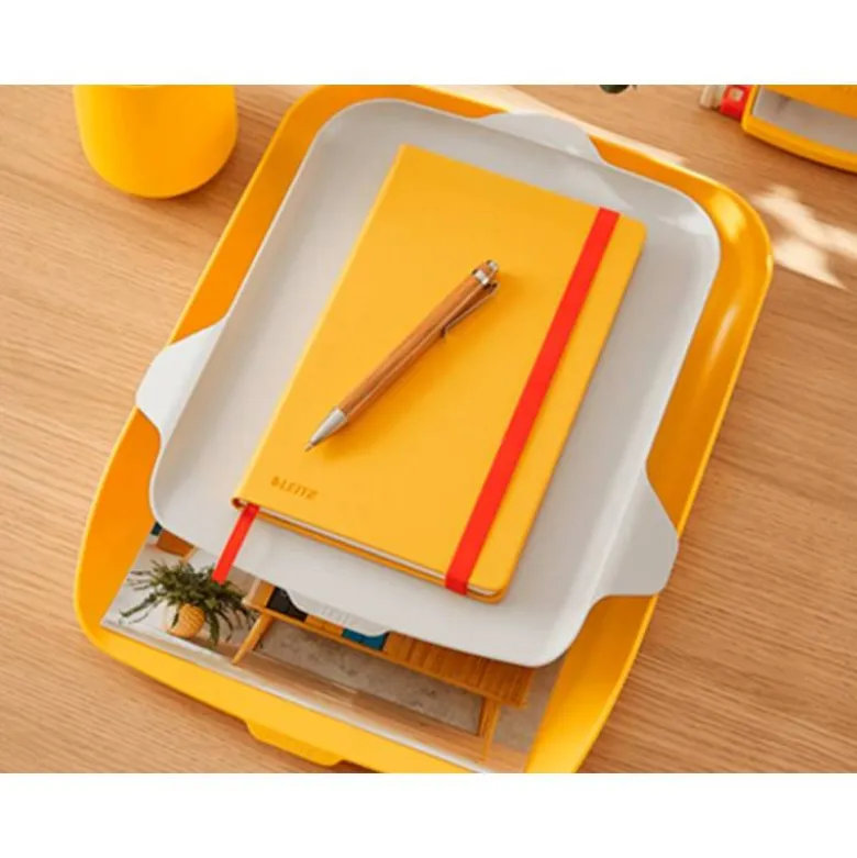 BANDEJA ORGANIZADORA LEITZ PLASTICO COLOR AMARILLO