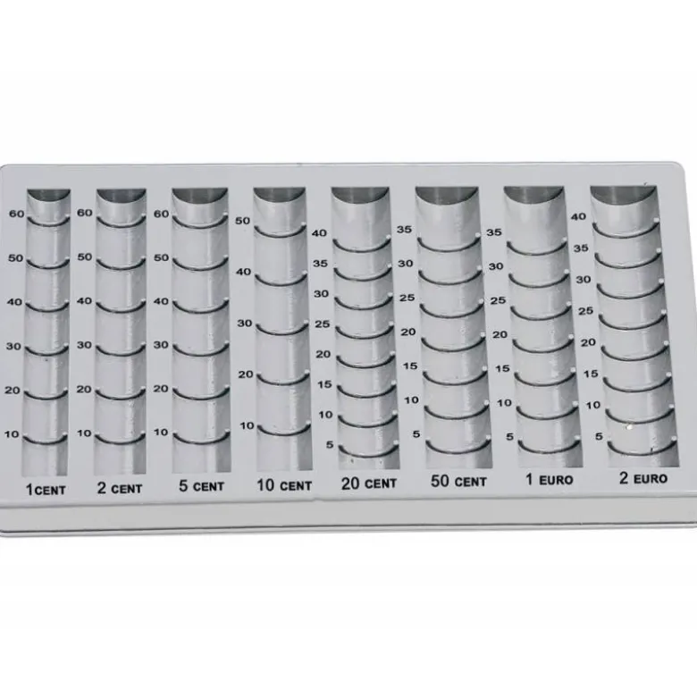 Bandeja portamonedas liderpapel plastico gris 275x155x24/35 mm