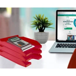 Bandejas apilables sobremesa plastico Q-Connect