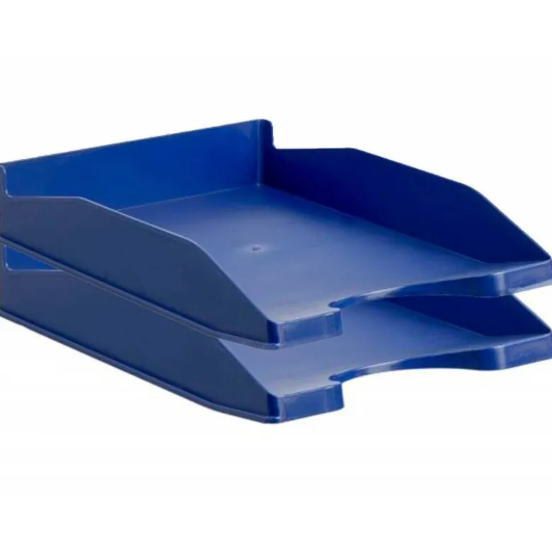 BANDEJA SOBREMESA ARCHIVO 2000 ANTIMICROBIANA SANITIZED PLASTICO AZUL APILABLE 3 POSICIONES PARA FORMATOS DIN