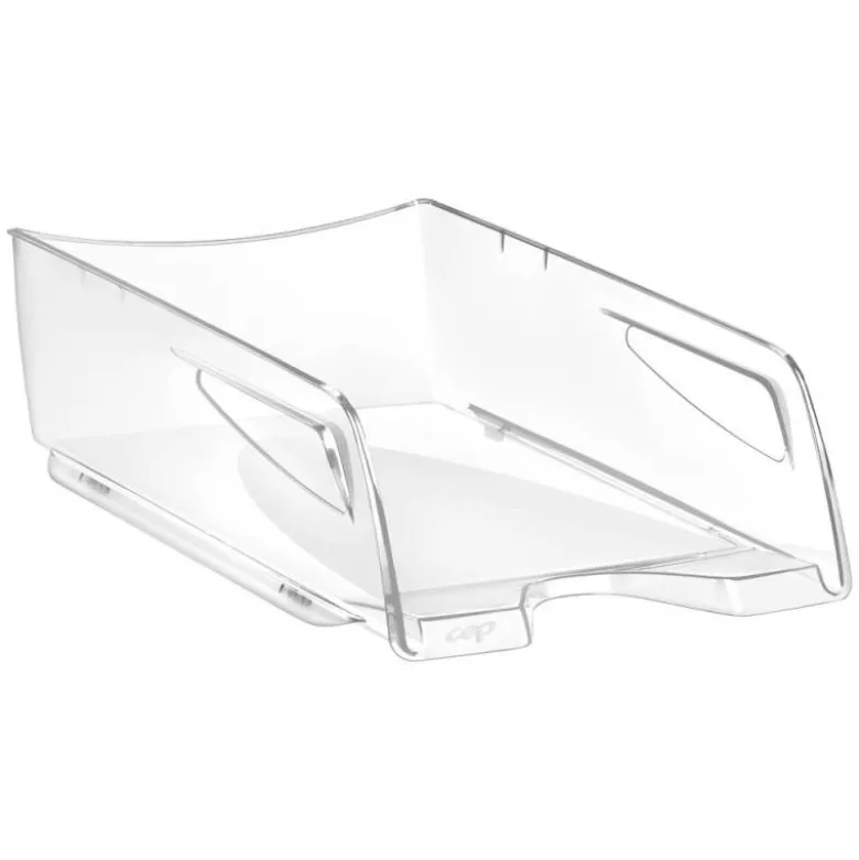 Bandeja sobremesa Cep plastico transparente 348x257x66 mm elegante