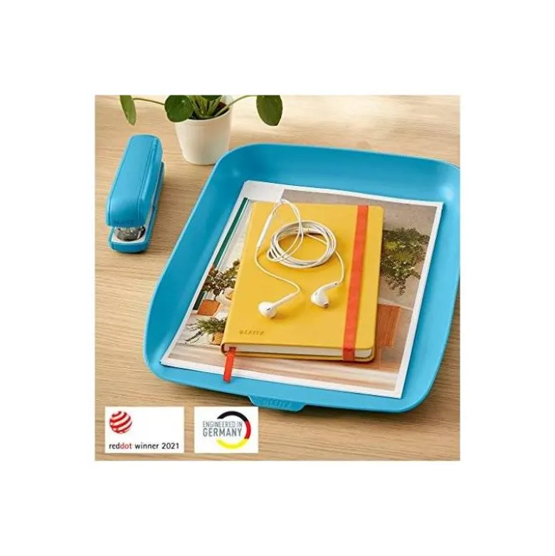 BANDEJA SOBREMESA LEITZ PLASTICO COLOR AZUL
