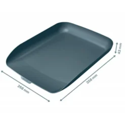BANDEJA SOBREMESA LEITZ PLASTICO COLOR GRIS