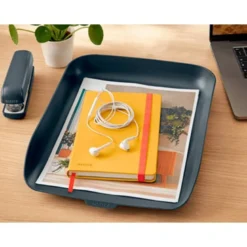 BANDEJA SOBREMESA LEITZ PLASTICO COLOR GRIS