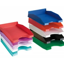 Bandeja sobremesa plastico q-connect color negro opaco 240x70x340 mm