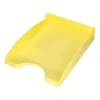 BANDEJA SOBREMESA PLASTICO Q-CONNECT AMARILLO PASTEL OPACO 240X70X340MM