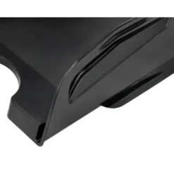 BANDEJA SOBREMESA PLASTICO Q-CONNECT GRAN CAPACIDAD CON ASA NEGRO OPACO 386X270X115MM