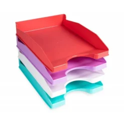BANDEJA SOBREMESA PLASTICO Q-CONNECT BLANCO OPACO
