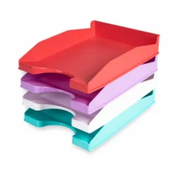 BANDEJA SOBREMESA PLASTICO Q-CONNECT BLANCO OPACO