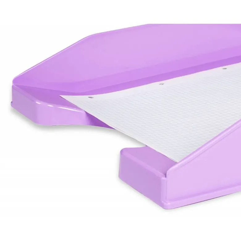 BANDEJA SOBREMESA PLASTICO Q-CONNECT LAVANDA OPACO