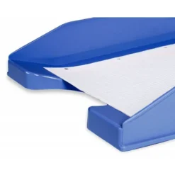 Bandeja sobremesa plastico q-connect color azul opaco 240x70x340 mm