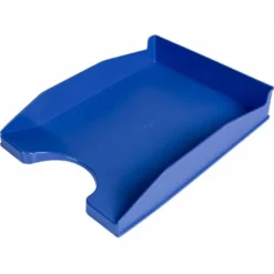Bandeja sobremesa plastico q-connect color azul opaco 240x70x340 mm