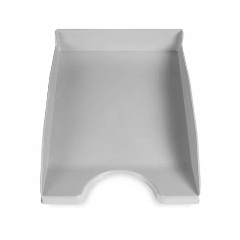 Bandeja sobremesa plastico q-connect color gris opaco 240x70x340 mm