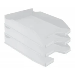 Bandeja sobremesa plastico q-connect color gris opaco 240x70x340 mm