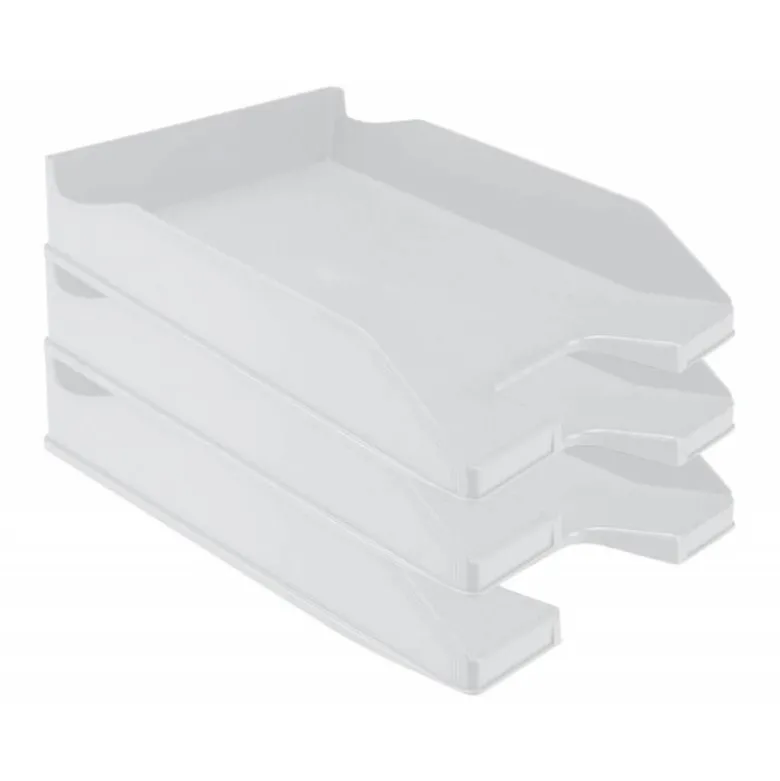 Bandeja sobremesa plastico q-connect color gris opaco 240x70x340 mm