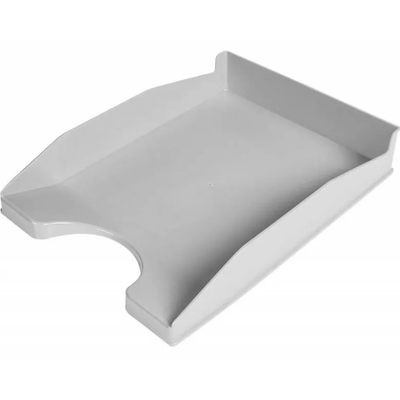 Bandeja sobremesa plastico q-connect color gris opaco 240x70x340 mm