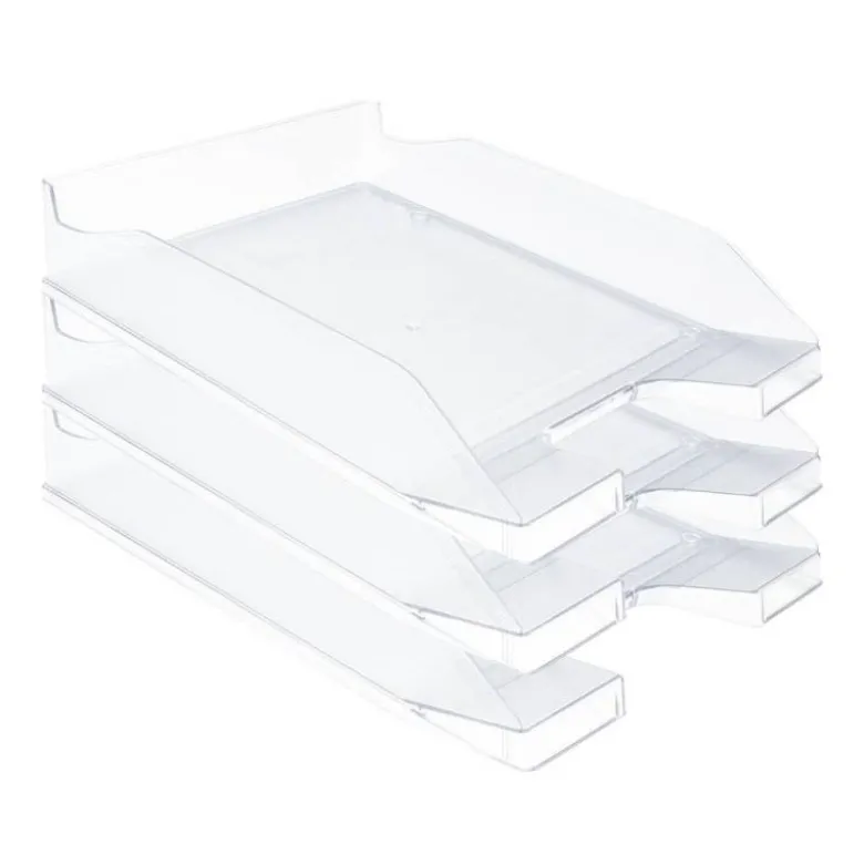 Bandeja sobremesa plastico q-connect transparente 240x70x340 mm