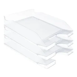 Bandeja sobremesa plastico q-connect transparente 240x70x340 mm