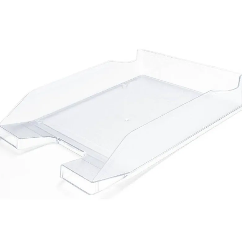 Bandeja sobremesa plastico q-connect transparente 240x70x340 mm