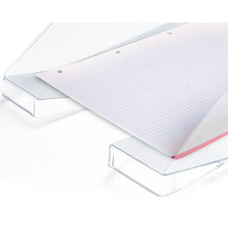 Bandeja sobremesa plastico q-connect transparente 240x70x340 mm