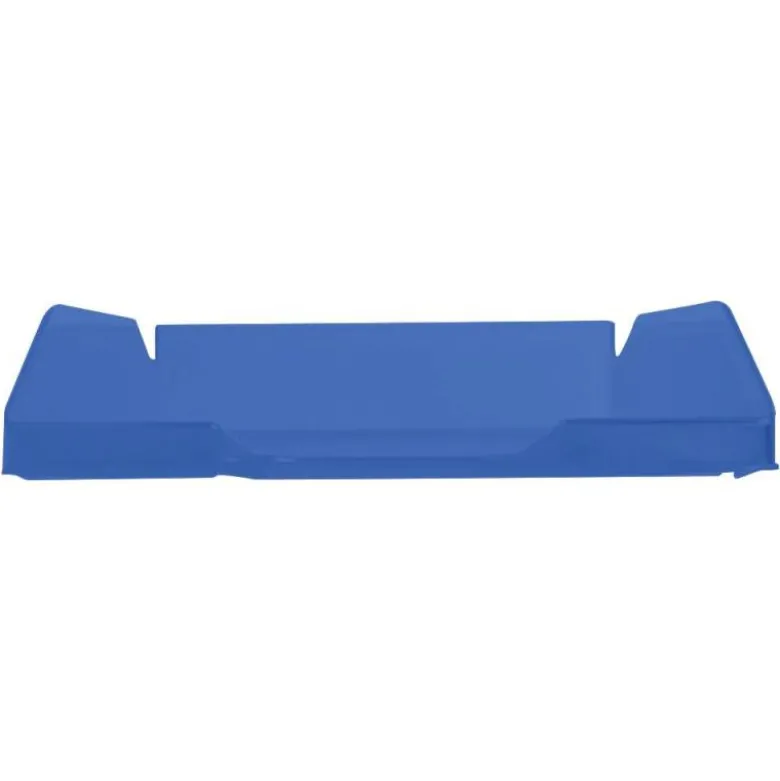 Bandeja sobremesa plastico q-connect color azul transparente 240x70x340 mm