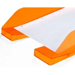 Bandeja sobremesa plastico q-connect color naranja transparente240x70x340 mm