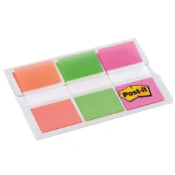 Banderitas Post-it ® Separadoras Index Medianas Colores Naranja, Rosa, Verde