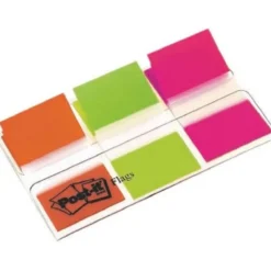 Banderitas Post-it ® Separadoras Index Medianas Colores Naranja, Rosa, Verde