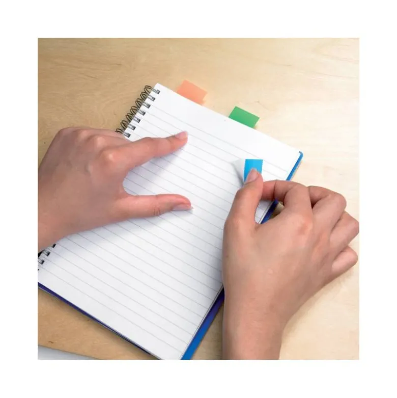 Banderitas Post-it ® separadoras Index verde, azul y violeta
