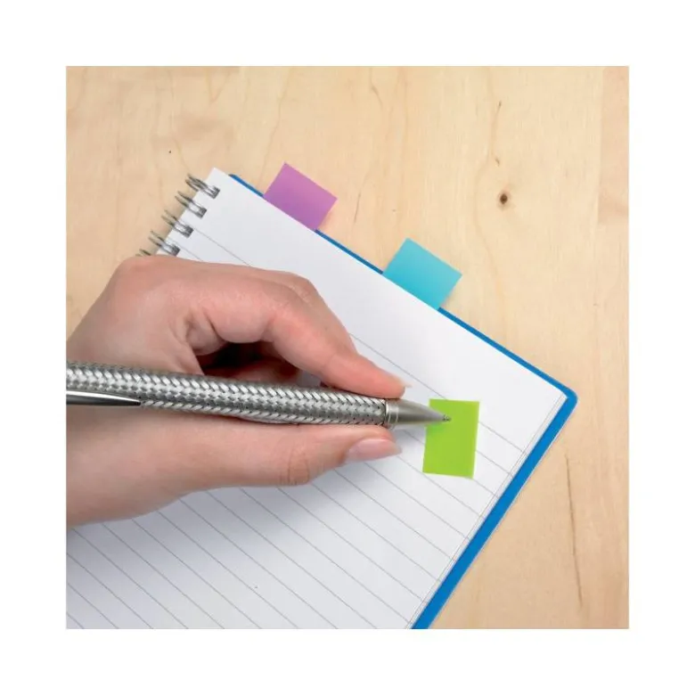 Banderitas Post-it ® separadoras Index verde, azul y violeta