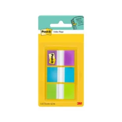 Banderitas Post-it ® separadoras Index verde, azul y violeta