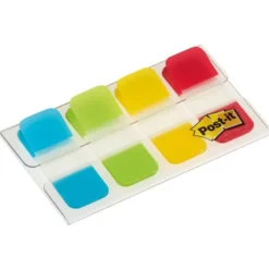 Banderitas Post-it ® separadoras Index rígidas dispensador 4 colores 15,8 x 38 mm