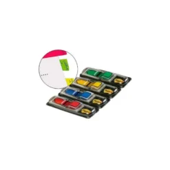 Banderitas separadoras flechas. Dispensador 96 banderitas de 4 colores clasicos