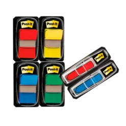 BANDERITAS SEPARADORAS POST-IT 680 DISPENSADOR 50 HOJAS 4 COLORES SURTIDOS + 2 DISPENSADORES 684 FLECHA 2