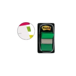 Banderitas separadoras 680-3 verde. Dispensador de 50 unidades.