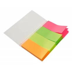 BANDERITAS SEPARADORAS 20X50 MM FLUORESCENTE PACK DE 4 CON 20 HOJAS