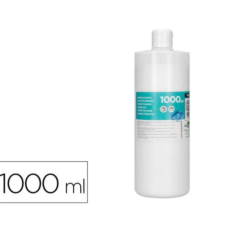 BARNIZ FIJATIVO LIDERPAPEL ACABADO BRILLANTE BOTE DE 1000 ML